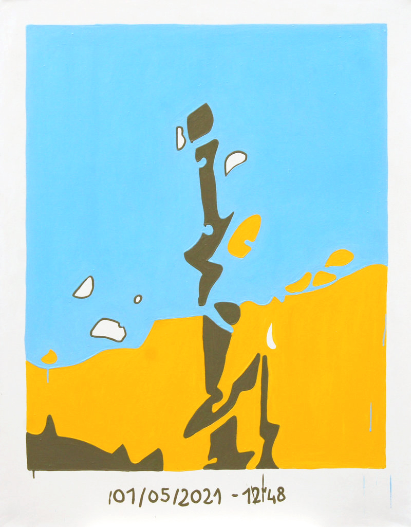 Après la pluie 01/05/2021 12h48 - 135cm x 105cm - Acrylique sur toile - 2023