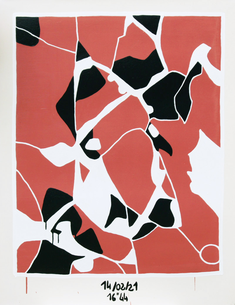 Après la pluie 14/02/2021 16h44 - 135cm x 105cm - Acrylique sur toile - 2021