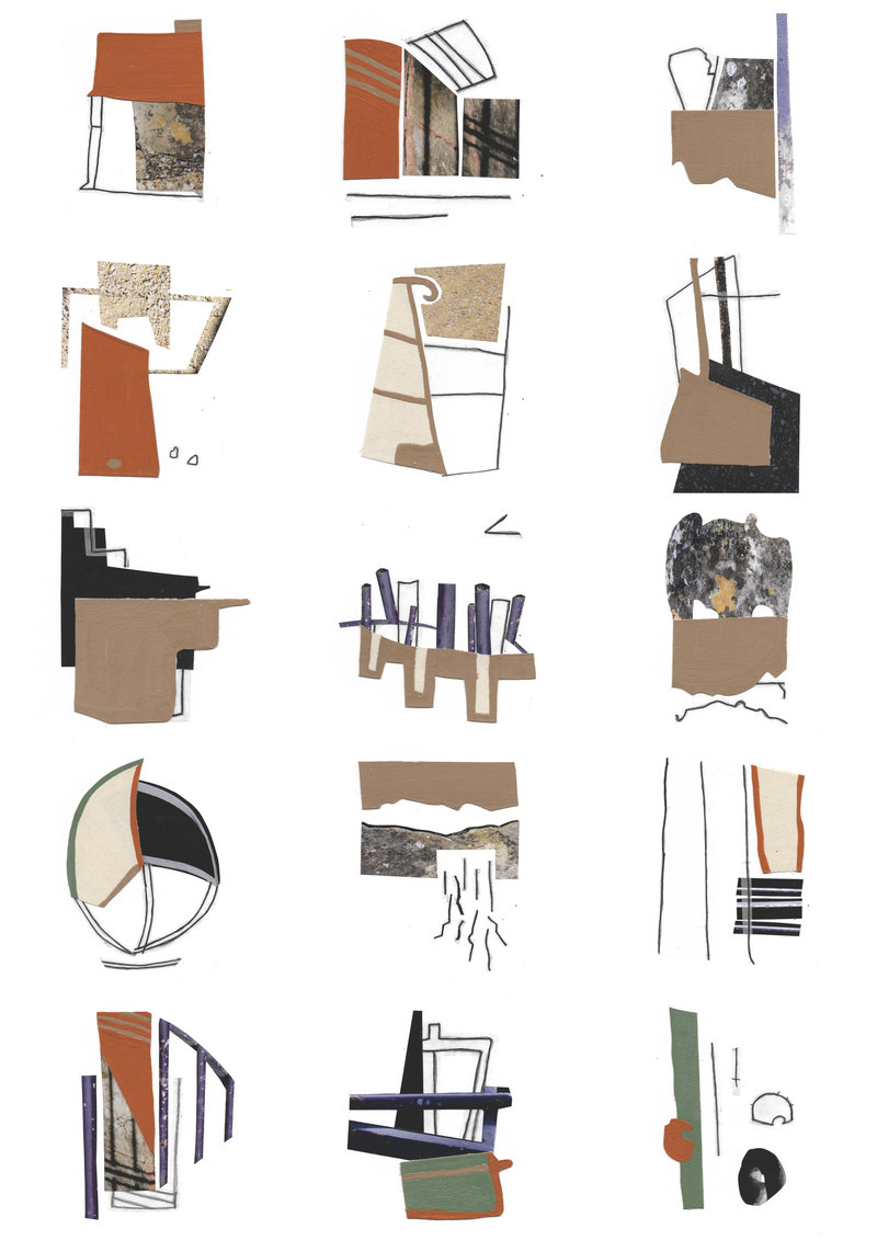 Série Abîmes 18cm x 24cm, 2023 Technique mixte