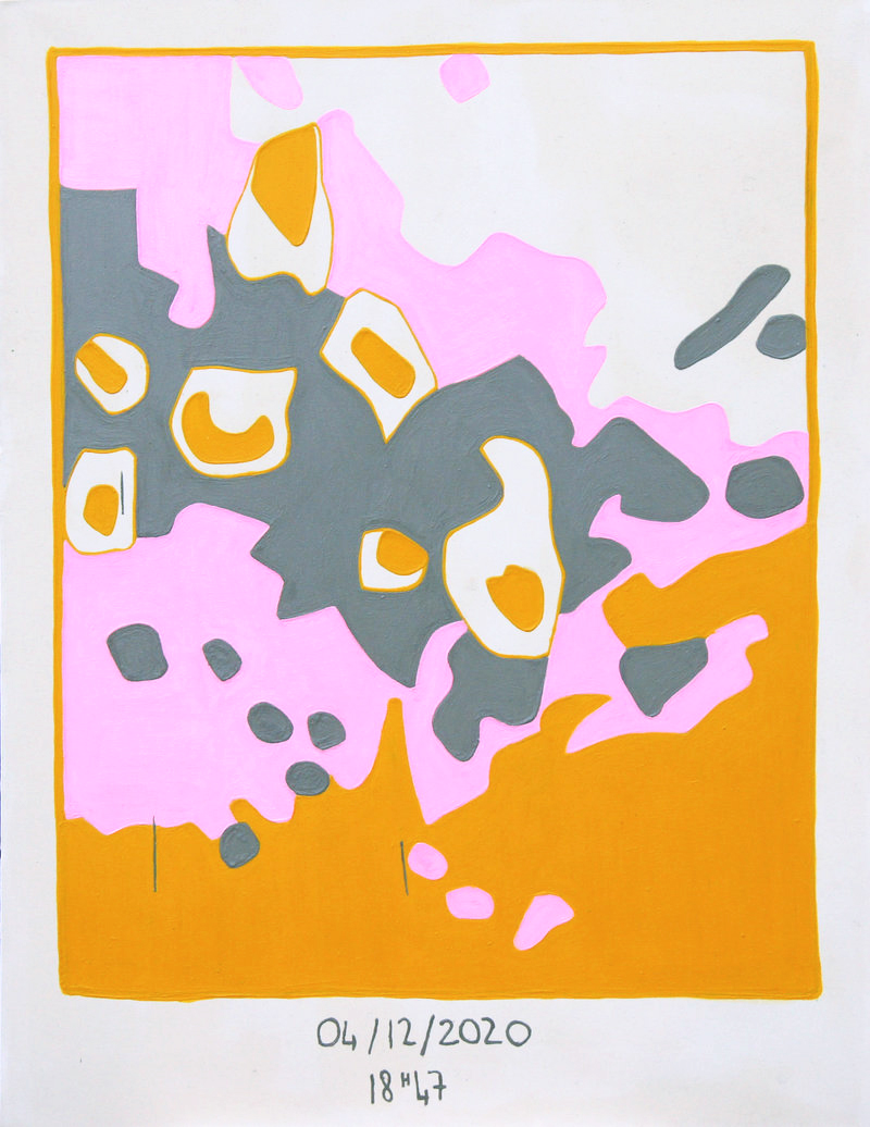 Après la pluie 04/12/2020 18h47 - 135cm x 105cm - Acrylique sur toile - 2021