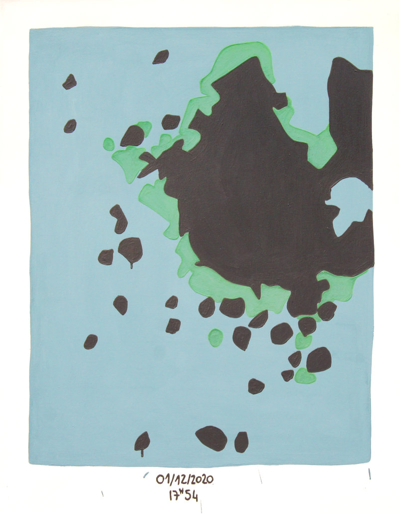 Après la pluie 01/12/2020 17h54 - 135cm x 105cm - Acrylique sur toile - 2020