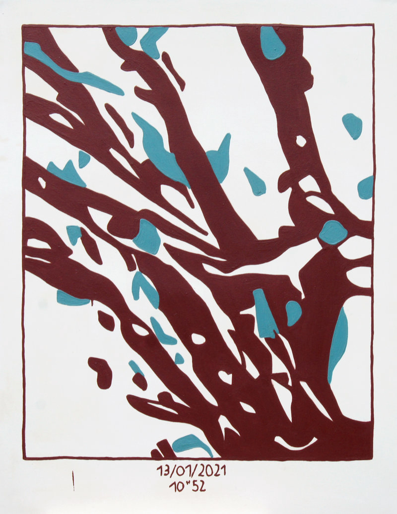 Après la pluie 13/01/2021 10h52 - 135cm x 105cm - Acrylique sur toile - 2021