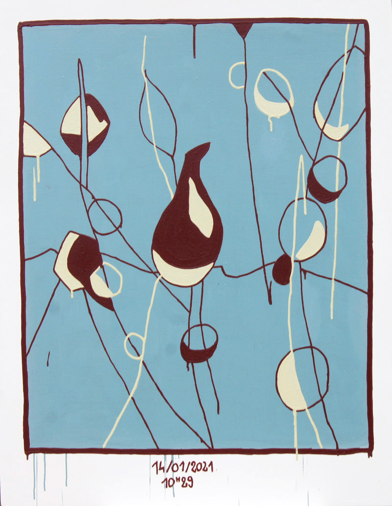 Après la pluie 14/01/2021 10h29 - 135cm x 105cm - Acrylique sur toile - 2021