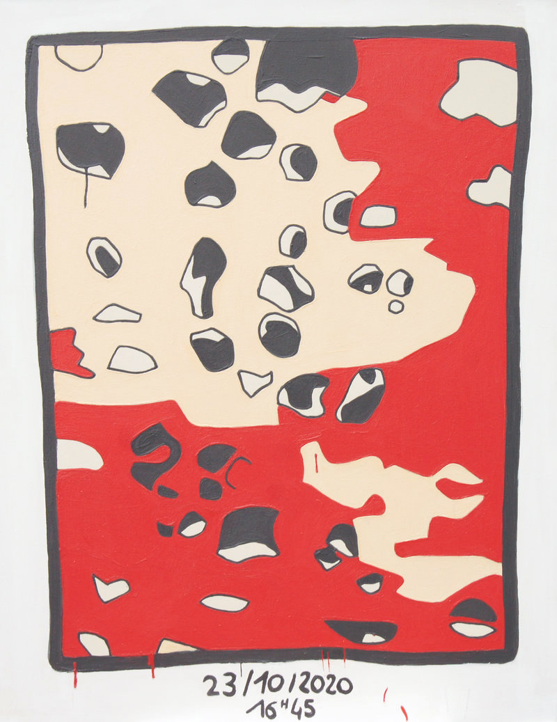 Après la pluie 23/10/2020 16h45 - 135cm x 105cm - Acrylique sur toile - 2020