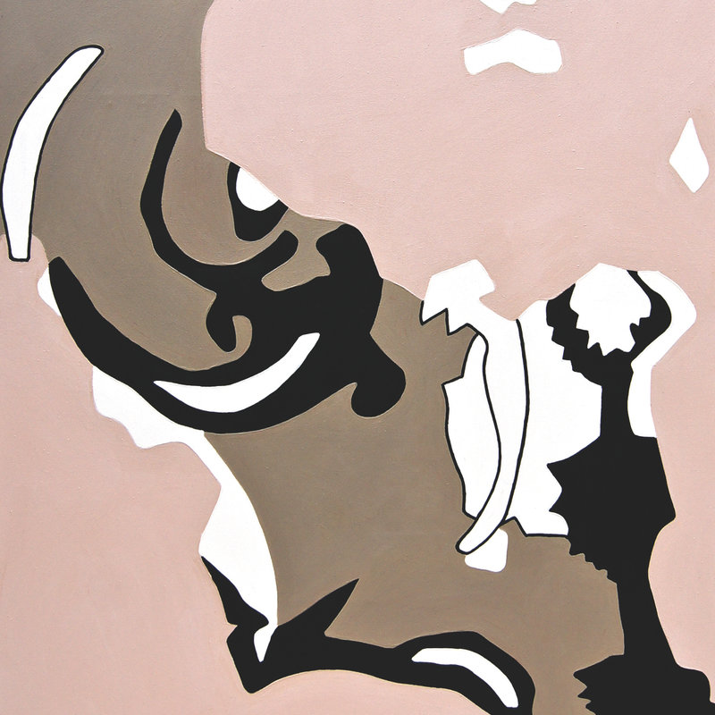 Sans-titre fragment 5, acrylique sur toile, 126cm x 190cm, 2019