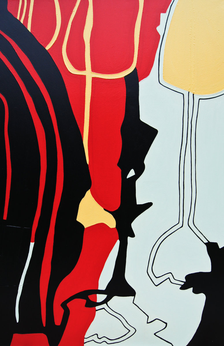 Sans-titre fragment 1, acrylique sur toile, 126cm x 190cm, 2019