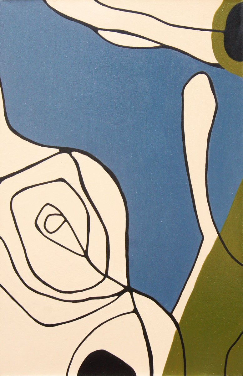 Sans titre, acrylique sur toile, 126cm x 81cm, 2016