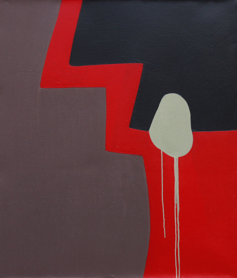 Sans titre, acrylique sur toile, 110,5cm x 95,5cm, 2016