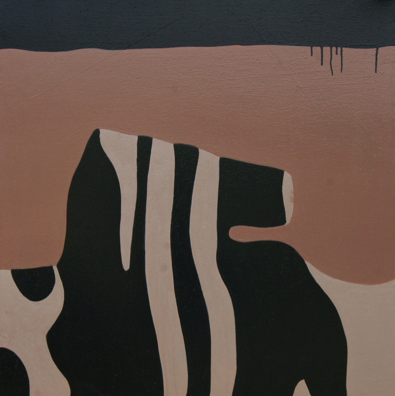 Sans titre, acrylique sur toile, 100,5cm x 100,5cm, 2016