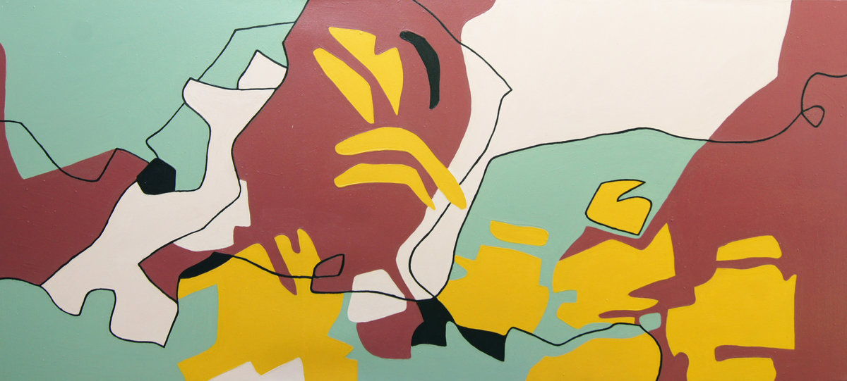 Sans-titre, acrylique sur toile, 199cm x 90cm, 2020